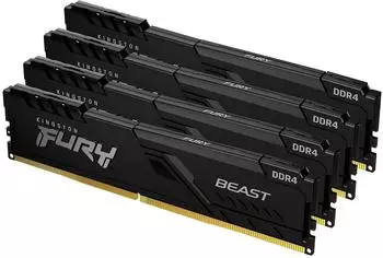 Kingston FURY Beast 64GB Quad-Kit DDR4-3600 CL18 (KF436C18BBK4/64)