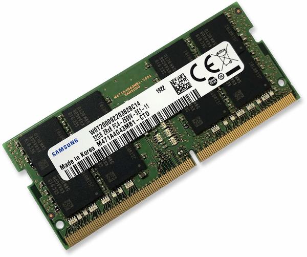 Samsung 32GB DDR4-2666 (M378A1K43DB2-CTD)