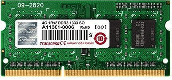 Transcend 4 GB SO-DIMM DDR3 PC3-10600 CL9 (TS512MSK64V3H)