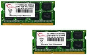 G.Skill 8GB Kit SO-DIMM DDR3 PC3-10600 (F3-10666CL9D-8GBSQ) CL9