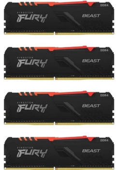Kingston FURY Beast RGB 128GB Kit DDR4-2666 CL16 (KF426C16BBAK4/128)