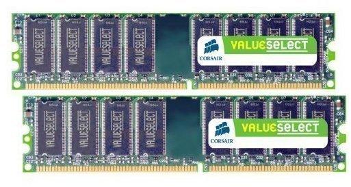 Corsair Value Select 2GB Kit DDR PC3200 (VS2GBKIT400C3) CL3