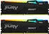 2 x 32 GB, schwarz: Kingston FURY Beast RGB 64GB Kit DDR5-5600 CL40