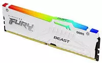 KINGSTON FURY Beast RGB wei&szlig; DIMM 32GB, DDR5-5600, CL36-38-38, on-die ECC