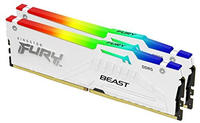 KINGSTON FURY Beast RGB wei&szlig; DIMM Kit 32GB, DDR5-5200, CL40-40-40, on-die ECC