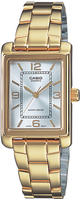 CASIO TIMELESS COLLECTION Quarzuhr Armbanduhr, Damenuhr, analog, Edelstahlarmband