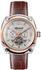 braun, Leder, silberfarben: Ingersoll The Michigan Automatic