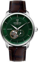 ZEPPELIN Automatikuhr "LZ 120 Bodensee" Armbanduhr, Herrenuhr, offene Unruh,