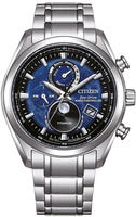 Citizen BY1010-81L Eco-Drive Herrenarmbanduhr Funk-Solar Titan/Blau