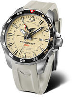 Vostok Europe NH34-225A713-LBBRN Herrenuhr Automatik GMT Rocket N1 Leder Braun