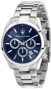 Maserati Attrazione Chronograph silver/blue