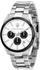 Edelstahl, silberfarben, weiß: Maserati Attrazione Chronograph
