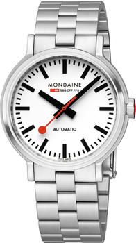 Mondaine Original Automatic 41 Mm Watch (MST.4161B.SJ) silver