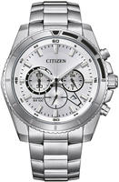 Citizen Chronograph Armbanduhr, Quarzuhr, Herrenuhr, Edelstahlarmband