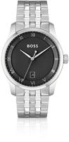 BOSS Quarzuhr "PRINCIPLE" Herrenuhr, Armbanduhr, Datum, Edelstahlarmband