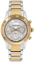 Jacques Lemans Chronograph "Venice" Armbanduhr, Damenuhr, Edelstahlarmband,