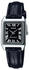 Leder, schwarz, silberfarben: Casio Armbanduhr LTP-V007