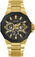 Guess Herren Armbanduhr Multifunktionsuhr Indy gold, schwarz 45 mm GW0636G2 -...