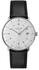 Leder, schwarz, silberfarben: Junghans Max Bill Automatic