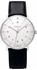 Leder, schwarz, silberfarben: Junghans Max Bill Automatic