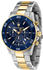 blau, Edelstahl, goldfarben, silberfarben: Maserati Wristwatch Men Quartz Competizione R887360000