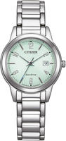 Citizen Solaruhr Armbanduhr, Damenuhr, Edelstahlarmband, Datum