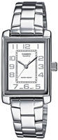 CASIO TIMELESS COLLECTION Quarzuhr Armbanduhr, Damenuhr, analog, Edelstahlarmband