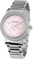 Jacques Lemans Chronograph "Venice" Armbanduhr, Damenuhr, Edelstahlarmband,