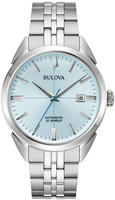 Bulova 96B423 Herren-Automatikuhr Sutton Stahl/Hellblau