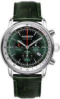 Zeppelin 8888-4 Herrenuhr LZ 14 Marine Chronograph Gr&uuml;n