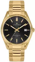 Jacques Lemans 50-3M Herrenuhr Derby Goldfarben/Schwarz
