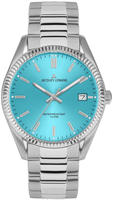 Jacques Lemans 50-3D Herrenarmbanduhr Derby Edelstahl/T&uuml;rkis
