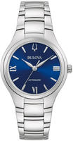 Bulova 96L319 Damenuhr Automatik Sutton Stahl/Blau