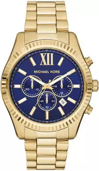 Michael Kors &Uuml;bergro&szlig;e Armbanduhr Lexington im Goldton MK9153