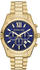 Michael Kors Übergroße Armbanduhr Lexington im Goldton MK9153