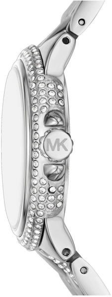 Michael Kors Armbanduhr Mini Camille im Silberton mit Pavé MK4804