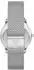 Emporio Armani Uhr mit drei Zeigern und schwarzem Mesharmband Ar11578