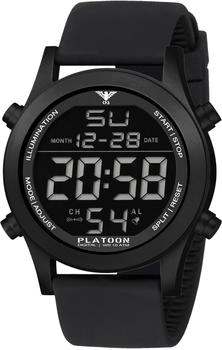 KHS Platoon Black Steel Digital Men KHS.PLABSD.SB