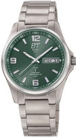 ETT Eco Tech Time EGT-11603-81M Funk-Solar Herrenuhr Everest Gents Titan/Gr&uuml;n