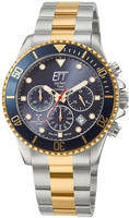 ETT Funkchronograph "Professional" Armbanduhr, Herrenuhr, Stoppfunktion, Datum,