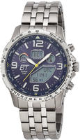 ETT Funkchronograph "Professional World Timer" Armbanduhr, Herrenuhr, Solar, Titan,