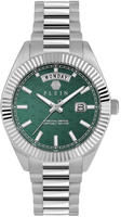 Philipp Plein Date Superlative Gent Silber Herren Armbanduhr PWPNA0124