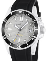 Jacques Lemans Kineticuhr "Hybromatic" Armbanduhr, Herrenuhr, Silikonarmband, analog,