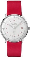 Junghans 59/4325.02 max bill Unisex-Funkuhr Mega Solar Rot