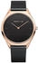 Edelstahl, roségoldfarben, schwarz: Bering Armbanduhr 17039