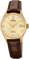 Festina F20011/6, Festina CLASSIQUES CUIR F20011/6 Damenarmbanduhr Champagner...