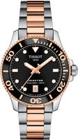 Tissot T1202102205101 Damenuhr Seastar 1000 Ros&eacute;goldfarben/Schwarz