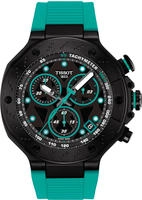 Tissot T1414173705101 Herrenuhr T-Race Quarz Chronograph T&uuml;rkis