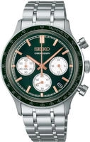 Seiko Chronograph Quarzuhr, Armbanduhr, Herrenuhr, Edelstahlarmband, analog, Tag