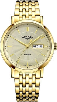 Rotary Windsor Mens Watch Gold